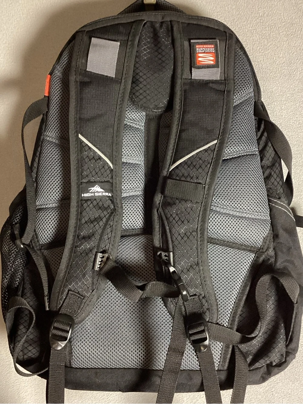 High Sierra Access Black Laptop Backpack Padded Durable Water Resistant UsedOnce